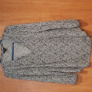 Lucky Brand Long Sleeve Boho Blouse in Size 1X